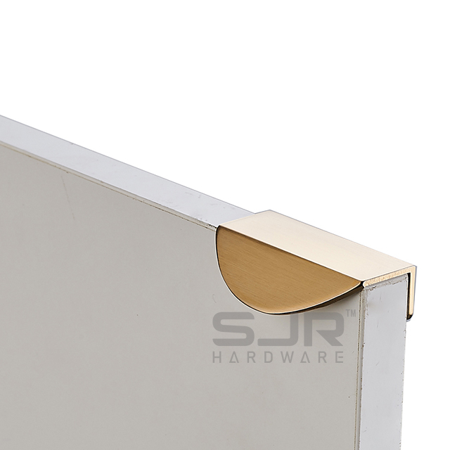 Furniture Drawer Handles Profile Furniture Edge Handles Aluminum Kitchen Cabinet Door Black Furniture Handle 10015