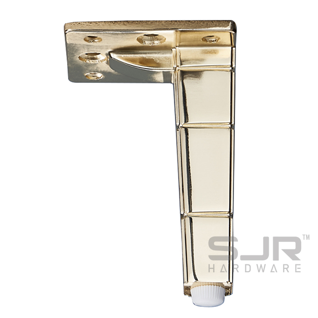 Factory Custom Aluminum Alloy Metal Furniture Cabinet Feet L Shape Foot Square Chrome Iron Steel Gold Sofa Legs10849