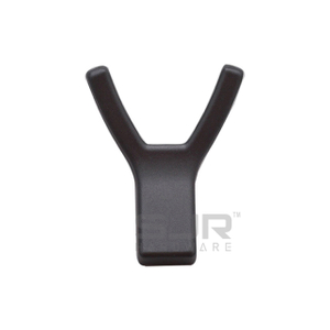 Decorative Nordic Simple Black Hooks Double Prongs Zinc Alloy Wall Hooks 10789
