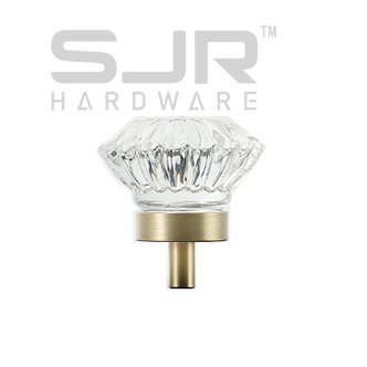 Knobs Furniture Cabinet Brass Crystal Handle Pull Knob 6726