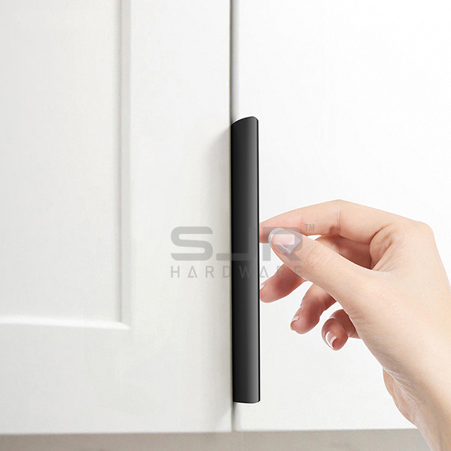 Aluminum Profile Furniture Handle Concealed Edge Pulls L Shape Cabinet Handle 990
