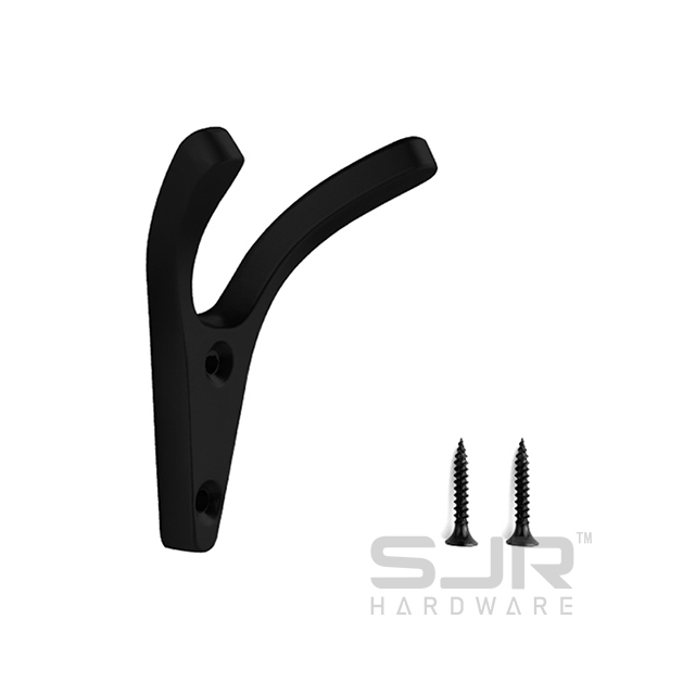 High Quality Wall Mount Double Hooks Wardrobe Wall Coat Hooks 3002