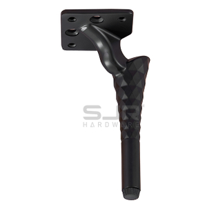 Metal Iron Furniture Accessories Sofa Legs 120mm Black Metal Aluminium Furniture Feet Industry Couch Legs10865