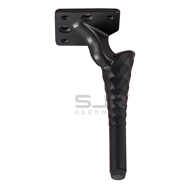 Metal Iron Furniture Accessories Sofa Legs 120mm Black Metal Aluminium Furniture Feet Industry Couch Legs10865