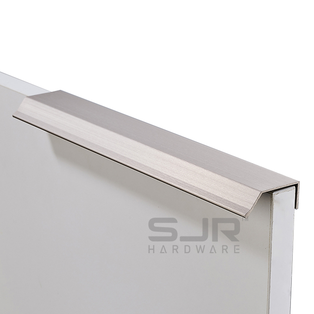 Furniture Drawer Handles Profile Furniture Edge Handles Aluminum Kitchen Cabinet Door Black Furniture Handle 10014