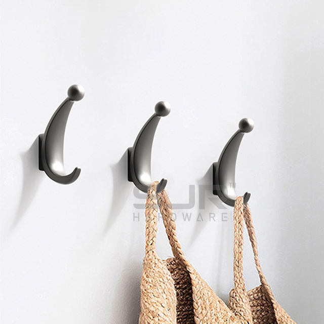 Simple Zinc Alloy Wall Mounting Coat Hooks Wall Hooks Nordic Wardrobe Clothes Hanger Hook10222