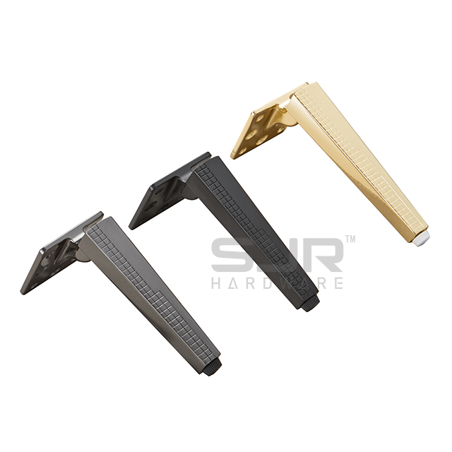 Gold Plated Aluminium Sofa Legs Modern Design Cabinet Legs 10848