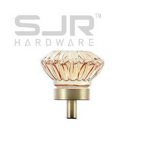 Knobs Furniture Cabinet Brass Crystal Handle Pull Knob 6726