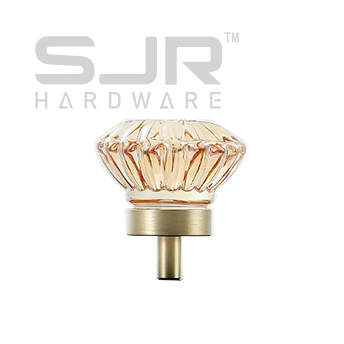 Knobs Furniture Cabinet Brass Crystal Handle Pull Knob 6726