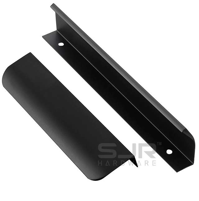 Aluminum Black 1000mm Long Edge Finger Pull Hidden Concealed Furniture Wardrobe Cabinet Drawer Handle10990