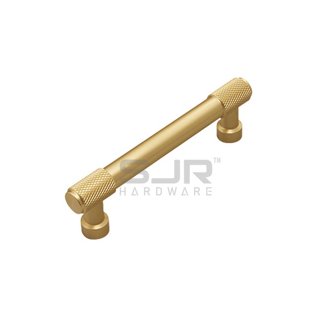 Customization Factory Direct Sell Aluminium Alloy Knurled Texture Cabinet Handle Black Kitchen Cabinet Handle for Furniture 10025