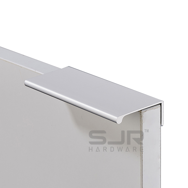 Aluminum Alloy Brass Gold And Satin Nickel Kitchen Cabinet Door Hidden Drawer Furniture Edge Handle 10012