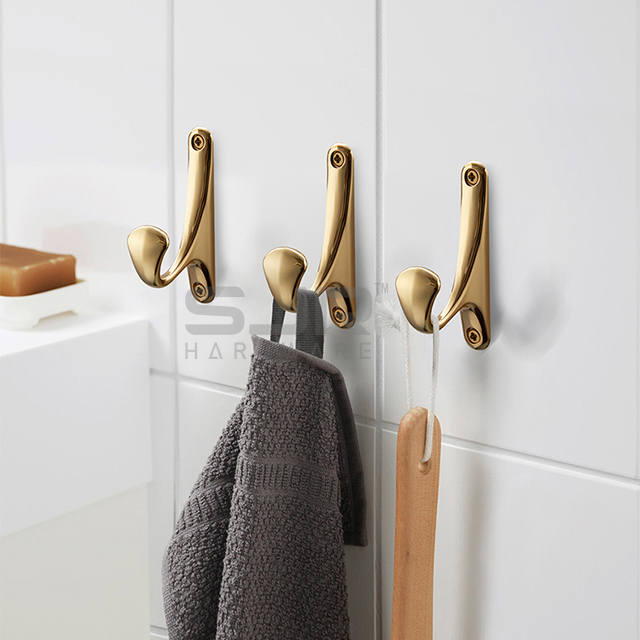 Simple Zinc Alloy Wall Mounting Coat Hooks Wall Hooks Nordic Wardrobe Clothes Hanger Hook3001