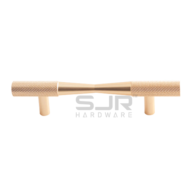 Matt Black Knurled Bar Cabinet Drawer Handles Aluminum Profile 10024