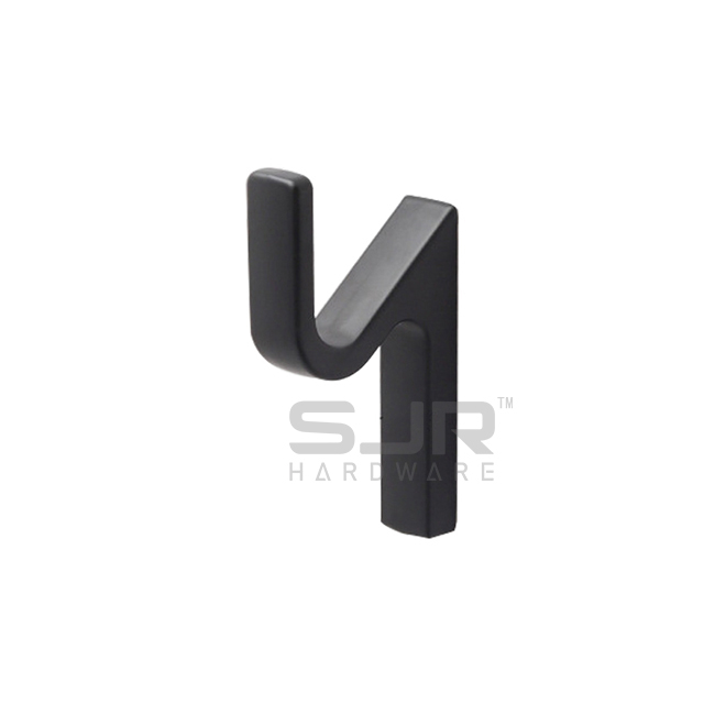 Z Shape Modern Hook Hanger Bathroom Door Hook Brushed Brass Wall Mount Hooks 10205