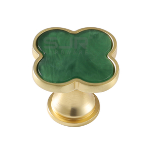 Knobs Furniture Cabinet Brass Crystal Handle Pull Knob 6712