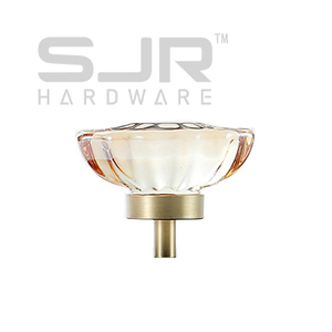 Knobs Furniture Cabinet Brass Crystal Handle Pull Knob 6721