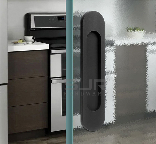 Hidden Cabinet Finger Pull Handle for Kitchen Sliding Glass Door 10785