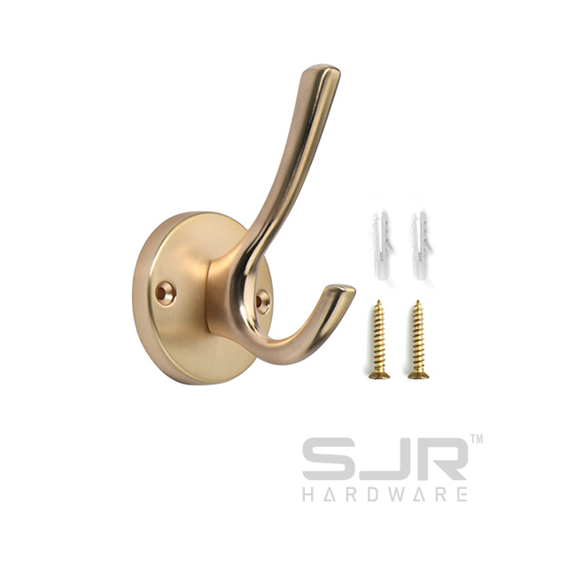 High Quality U Shape Metal Coat Hooks Double Prong 3003