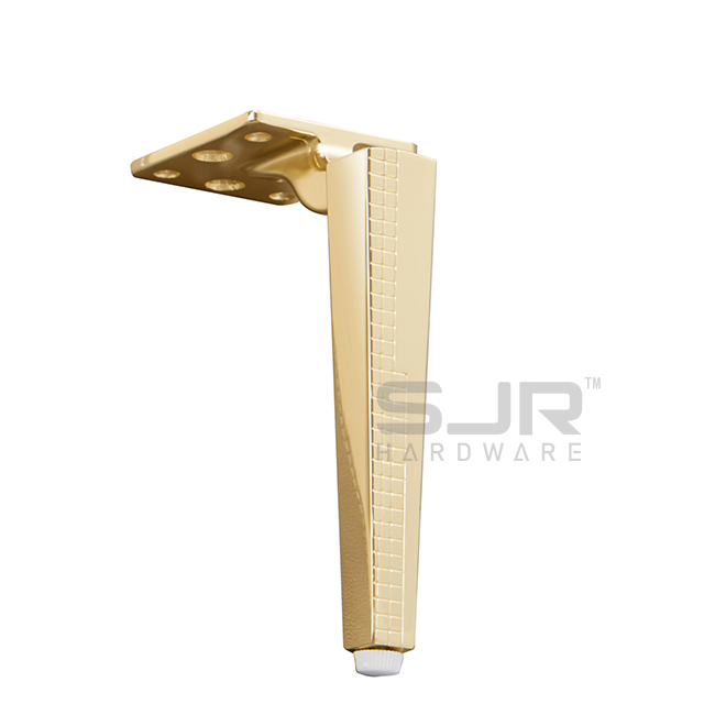 Gold Plated Aluminium Sofa Legs Modern Design Cabinet Legs 10848