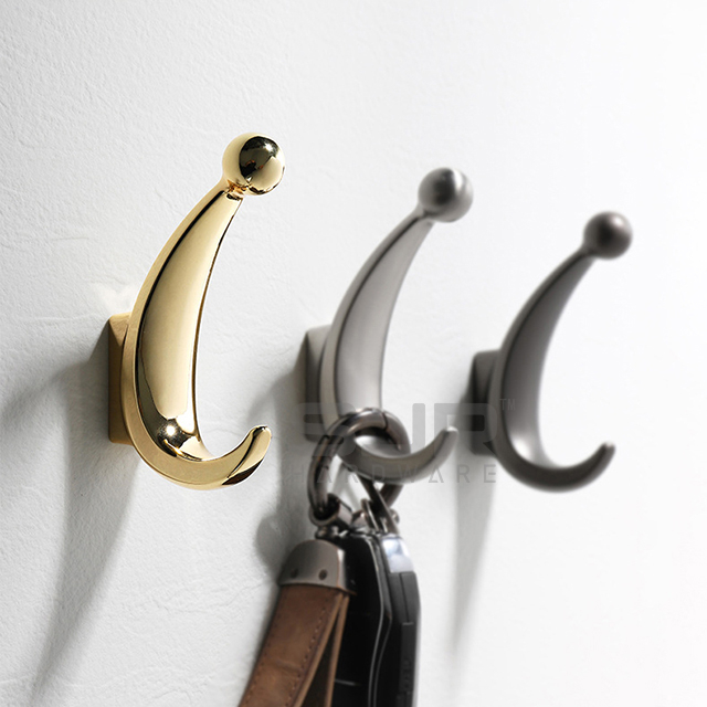 Simple Zinc Alloy Wall Mounting Coat Hooks Wall Hooks Nordic Wardrobe Clothes Hanger Hook10222