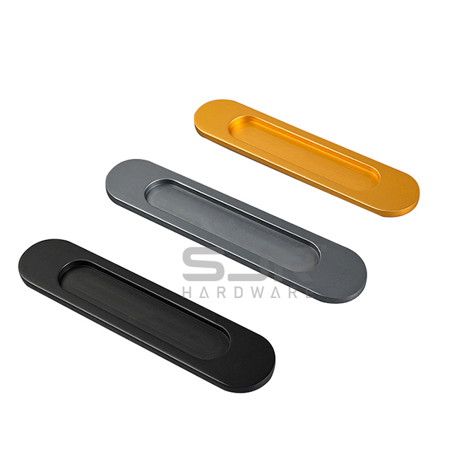 Hidden Cabinet Finger Pull Handle for Kitchen Sliding Glass Door 10785