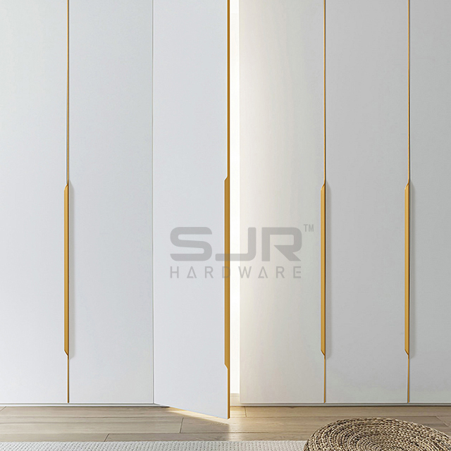 Invisible Handle Edge Banding Aluminum Pull Edge Kitchen Cabinet Drawer Customized Furniture Hardware 923