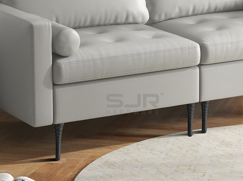 Metal Iron Furniture Accessories Sofa Legs 120mm Black Metal Aluminium Furniture Feet Industry Couch Legs10865