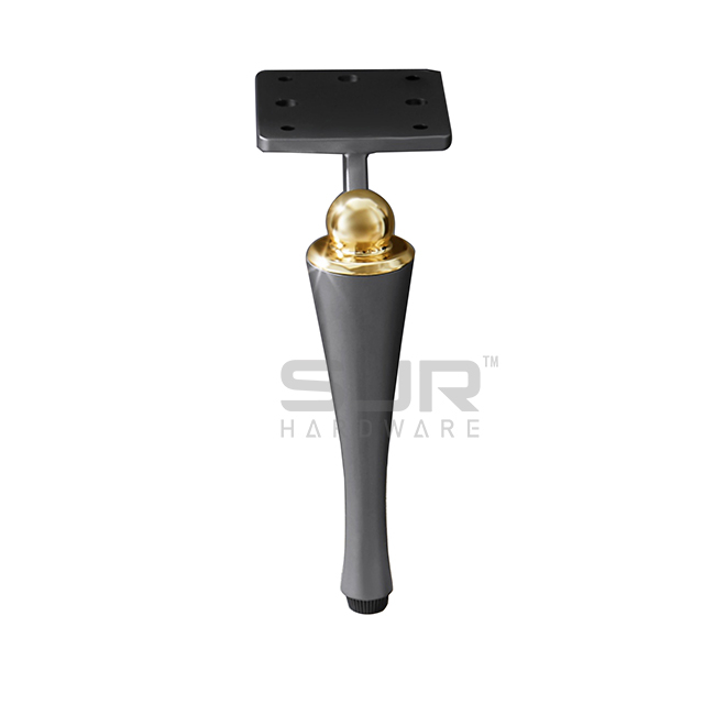 Furniture Legs Metal Adjustable With Black Base Table Legs Metal Round Sofa For Metal Furniture Leg For Sale 10876