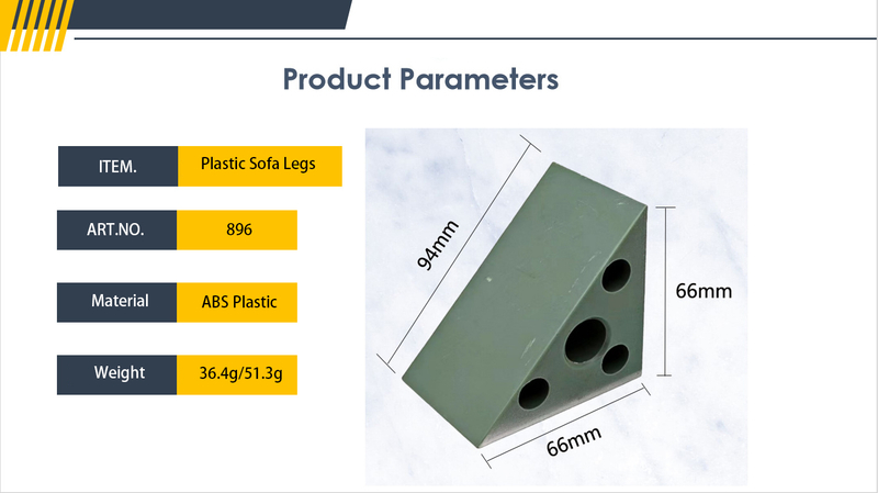 Triangle Plastic Sofa Legs for Office Building 10890