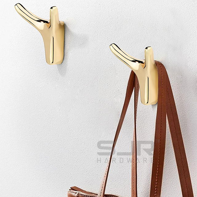 Nordic Ox Horn Shape Double Coat Cloth Hooks Wall Mounted Hooks 3019