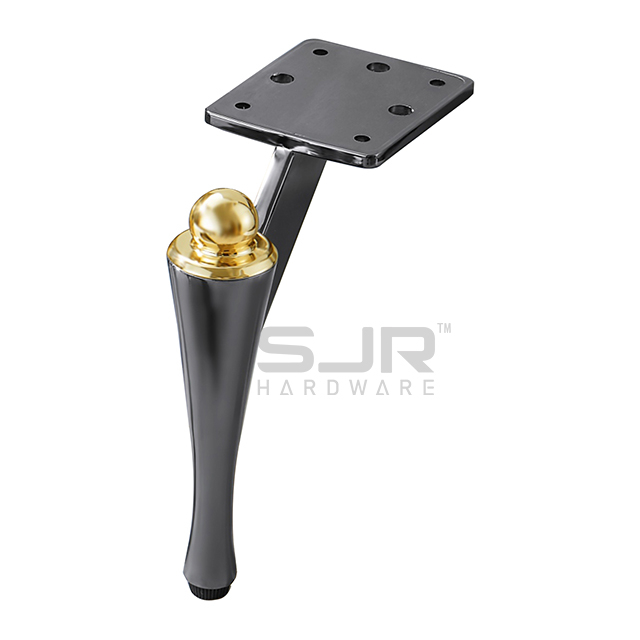 Furniture Legs Metal Adjustable With Black Base Table Legs Metal Round Sofa For Metal Furniture Leg For Sale 10876