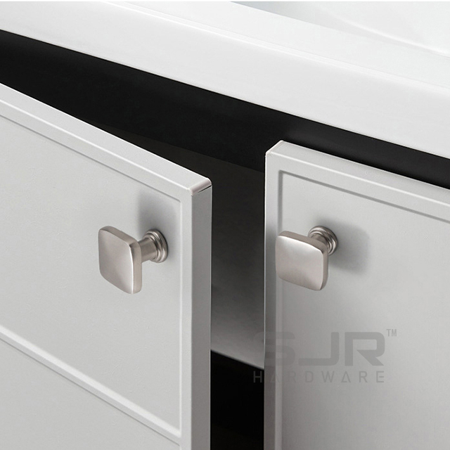 Zinc Metal Kitchen Cabinet Square Pulls Handles Wardrobe Drawers Knob