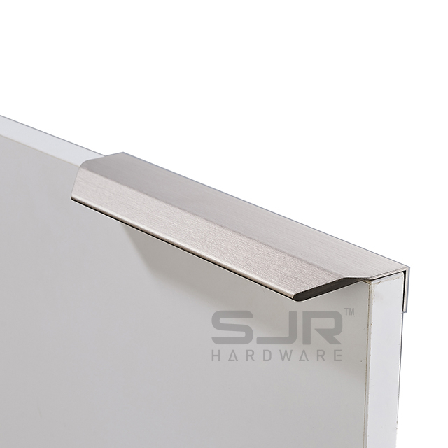 Edge Pull High Quality Hardware Handle for Kitchen Cabinet Finger Edge Pull Aluminum Hidden Handle 10007
