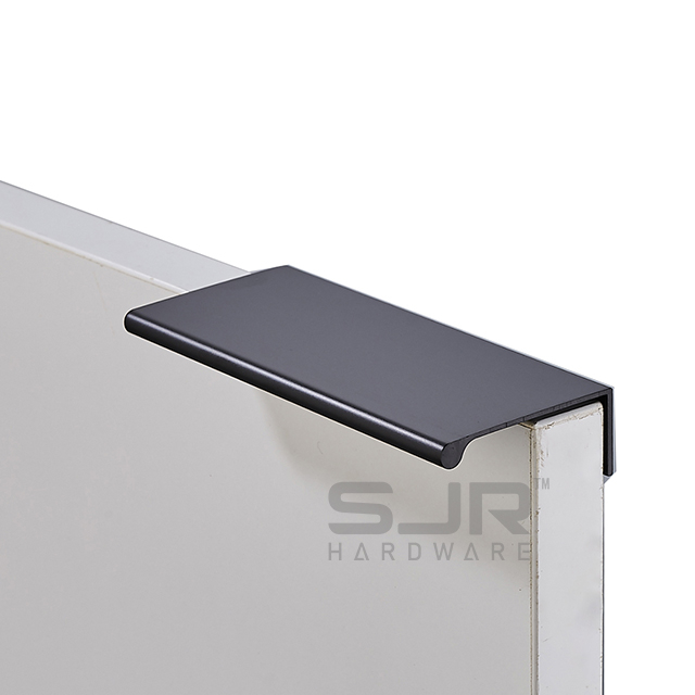 Aluminum Alloy Brass Gold And Satin Nickel Kitchen Cabinet Door Hidden Drawer Furniture Edge Handle 10012