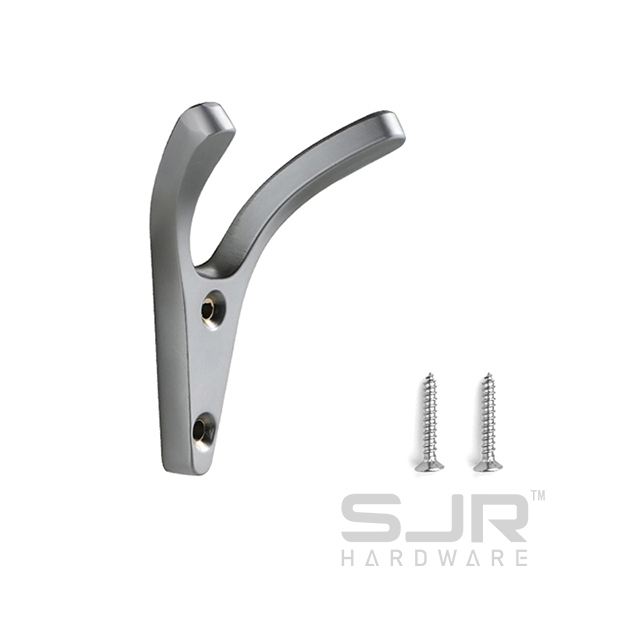 High Quality Wall Mount Double Hooks Wardrobe Wall Coat Hooks 3002