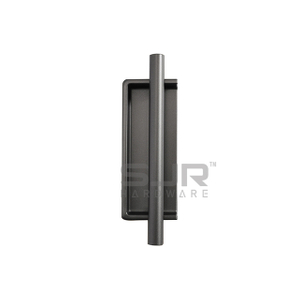 Drawer Black Zinc Alloy Invisible Recessed Handle 2078