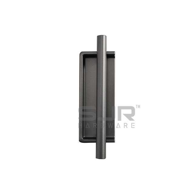 Drawer Black Zinc Alloy Invisible Recessed Handle 2078