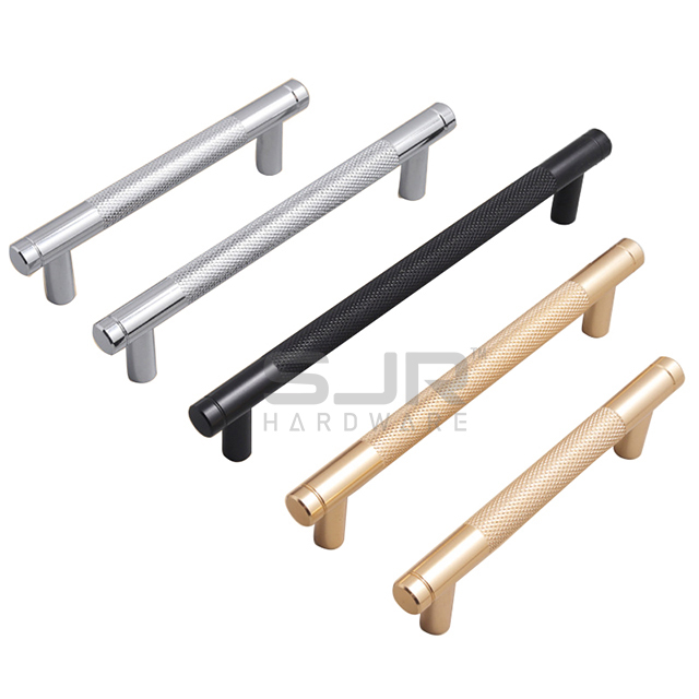 Aluminum Chocolate Brown Knurled Cabinet Handle Button Drawer Knob Kitchen Hardware 807