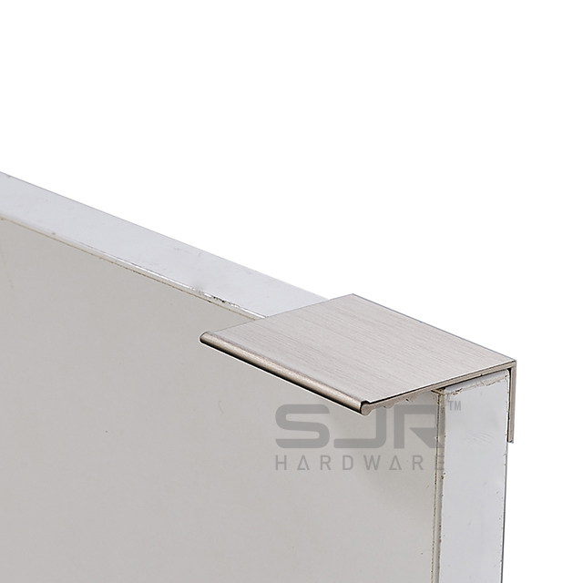 L-Shape Aluminum Gola Profile Handle Wardrobe Edge Sealing Kitchen Drawer Cupboard Composed Wood Aluminum 10016