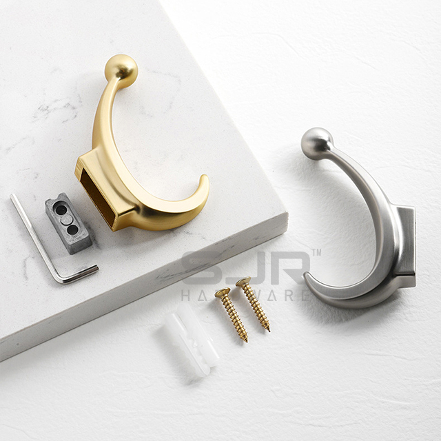 Simple Zinc Alloy Wall Mounting Coat Hooks Wall Hooks Nordic Wardrobe Clothes Hanger Hook10222