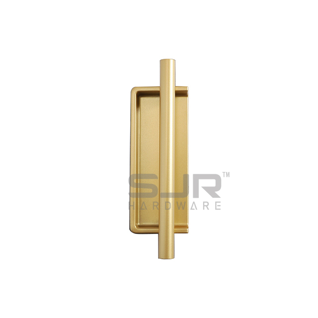 Drawer Black Zinc Alloy Invisible Recessed Handle 2078