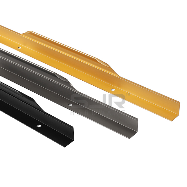 Invisible Handle Edge Banding Aluminum Pull Edge Kitchen Cabinet Drawer Customized Furniture Hardware 923