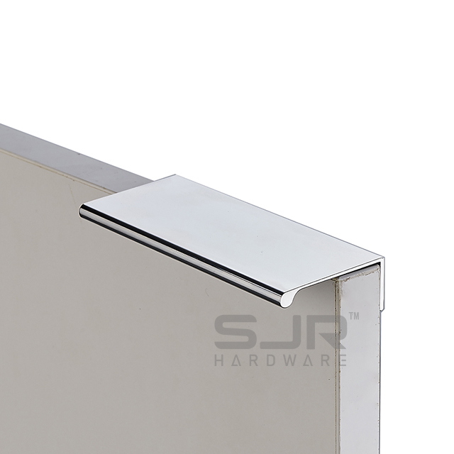Aluminum Alloy Brass Gold And Satin Nickel Kitchen Cabinet Door Hidden Drawer Furniture Edge Handle 10012