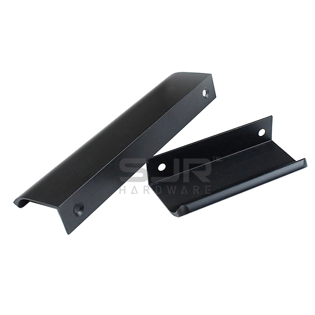 Aluminum Profile Furniture Handle Concealed Edge Pulls L Shape Cabinet Handle 990